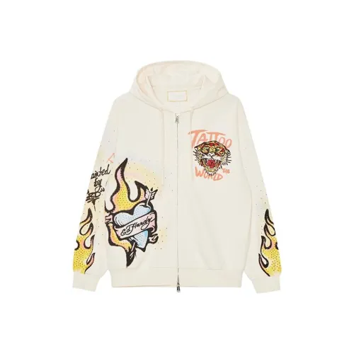 Ed Hardy Мужские Толстовки цвета Айвори