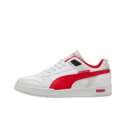 PUMA F1 Rbd Game Low Топ Скейтборд Кроссовки Мужские Белый Красный