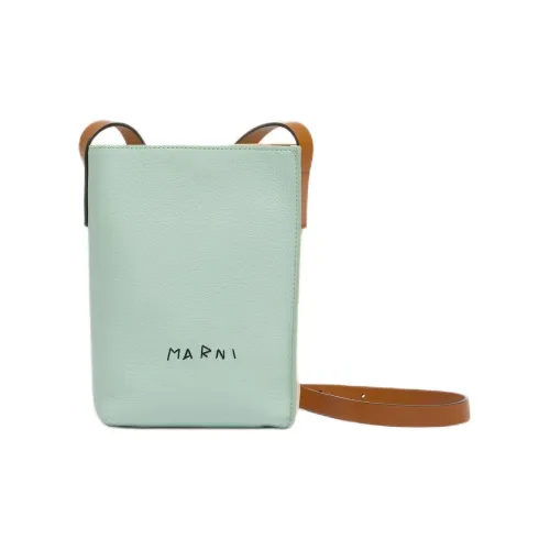 MARNI Museo Телячья кожа Сумка на плечо Мини Женские Бодхи Дерево Оболочка Мокко