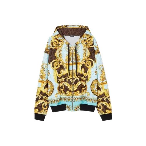 VERSACE x FENDI Коллаборация SS22 Толстовка Куртка Мужская Многоцветная