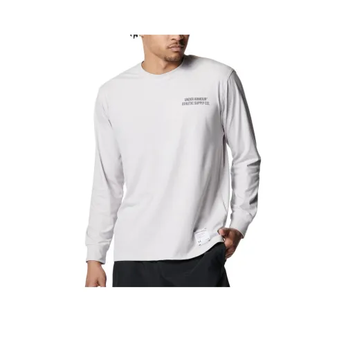 Under Armour Motivate Спина T-Рубашка Мужская Серого цвета Quality