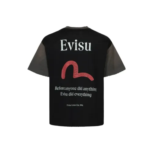 EVISU Черный Унисекс T-рубашки