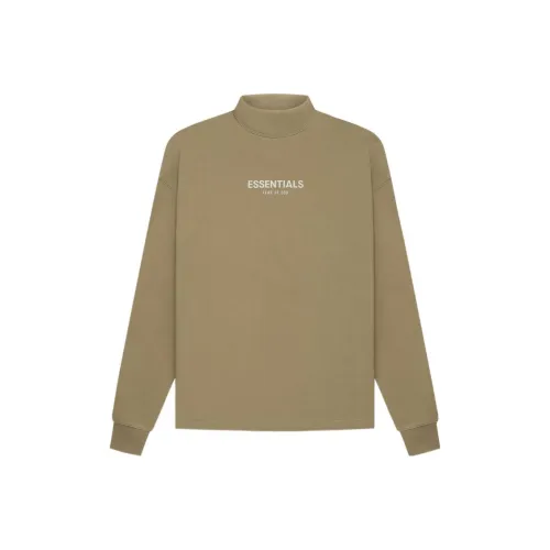 Fear Of God Essentials SS22 Relaxed Mockneck Oak Sweatshirt Men's Oak Brown
