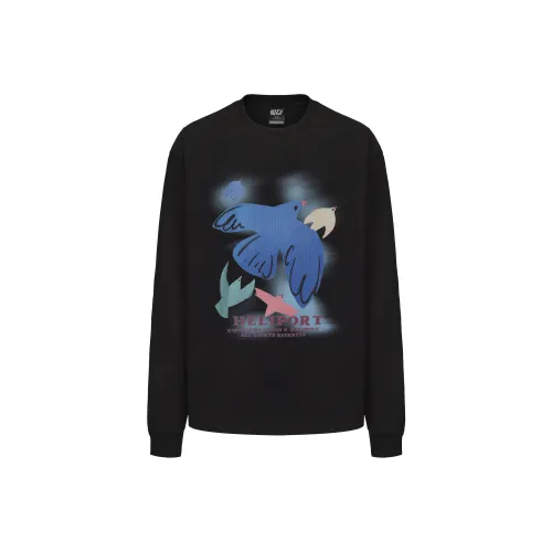 HELIPORT Длинный рукав T-рубашка унисекс черный