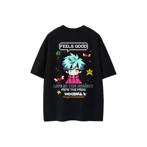 Pepe the Frog Короткий рукав T-рубашки Унисекс