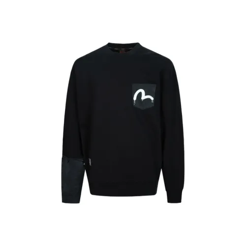 EVISU Черный Мужской Свитшот