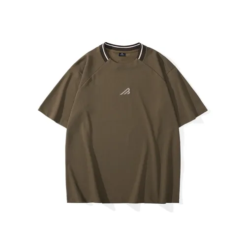 & V & Темный хаки Мужская футболка