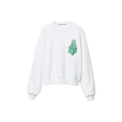 alexander wang Белый Унисекс Свитшоты