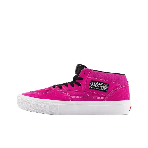 Vans Skate Half Кроссовки для скейтбординга MID Топ Розовый Красный Унисекс