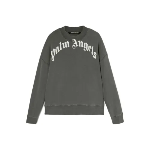 PALM ANGELS Темно-серый Мужской Свитшот