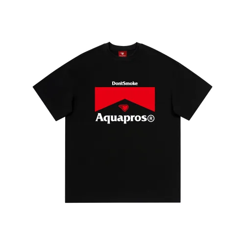 AQUAPROS Черная унисекс футболка
