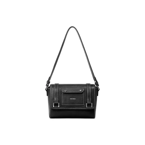 teenmix Коровья кожа с синтетической кожей почтовая сумка курьерская сумка сумка на плечо стандартная женская коричневый кофейный черный