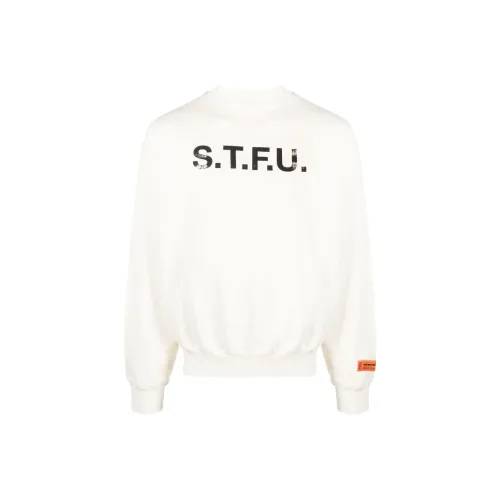 HERON PRESTON Белый Мужской Свитшот
