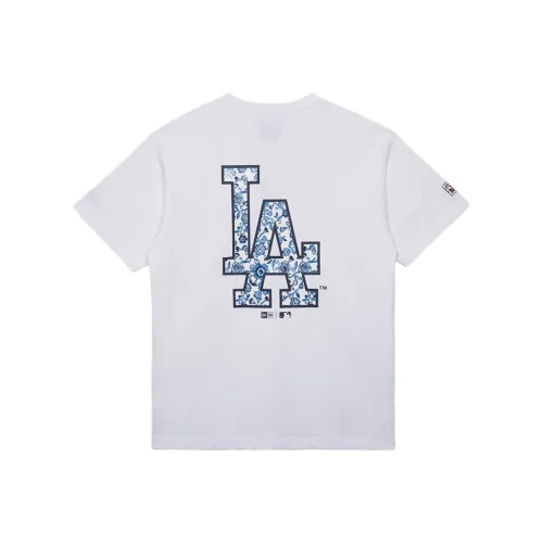 New Era x MLB Base Logo Blue and White Porcelain Series T-Shirt Unisex