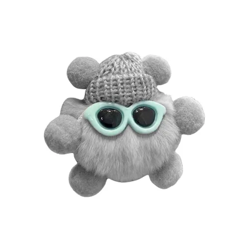 ROUERXIONG Бархат Маленький угольный шарик Милый Креативный Коллекционный Игрушки Плюшевый Универсальный Подвеска 8 см Высокий