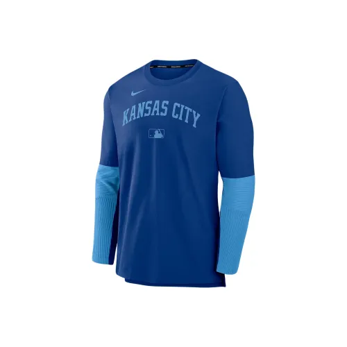 nike x MLB Dri-Fit Kansas City Royals Аутентичная Коллекция Игрока T-Рубашка Унисекс Королевский Синий
