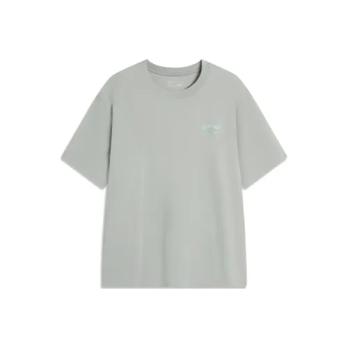 LINING Sports Lifestyle Collection China Culture Collection Футболка Унисекс Ультраматовый Серый