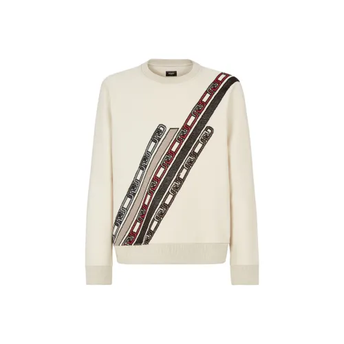 FENDI Белый Мужской Свитшот