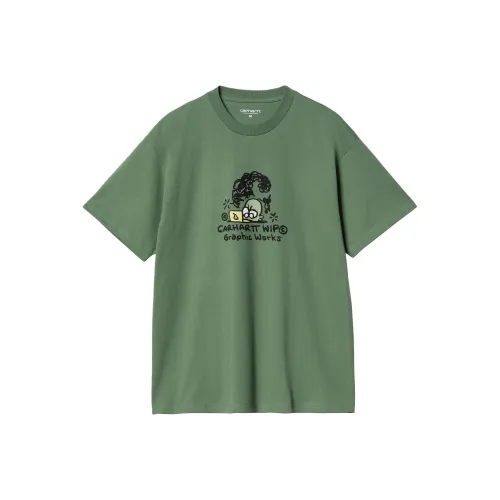 Carhartt WIP FW24 S S Graphic Works T-Shirt T-Shirt Unisex Утино-зеленый