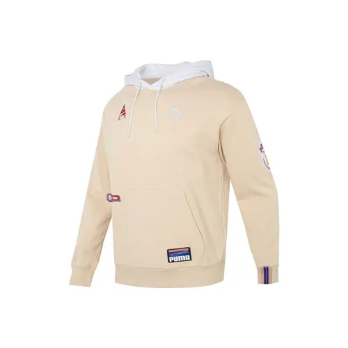 PUMA TEAM BADGE Early Spring series Хаки Мужские Свитшоты