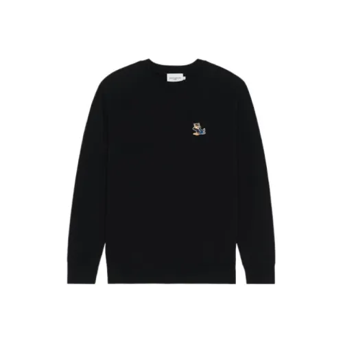Maison Kitsune Мужские черные свитшоты