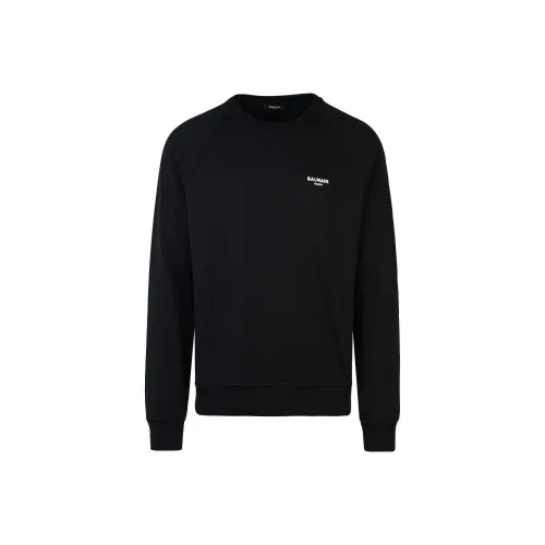 BALMAIN Черные Мужские Свитшоты