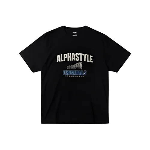 AlphaStyle T-Shirt Унисекс Черный