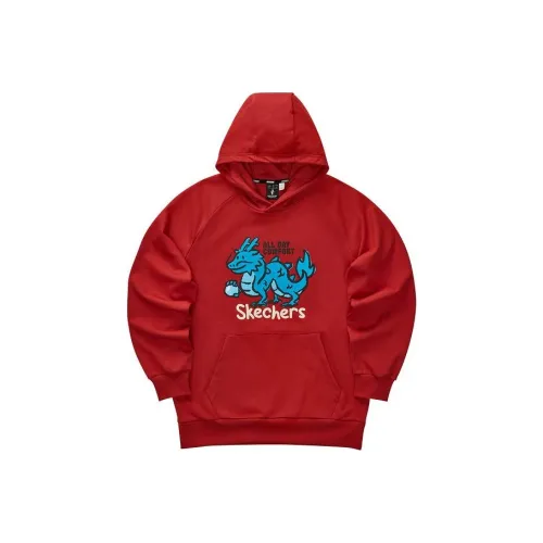 Skechers Новогодний Свитшот Мужской Ягодно-Красный