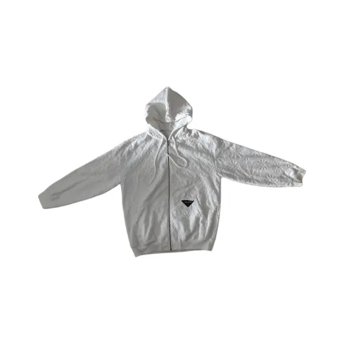 PRADA Белый Мужской Свитшот