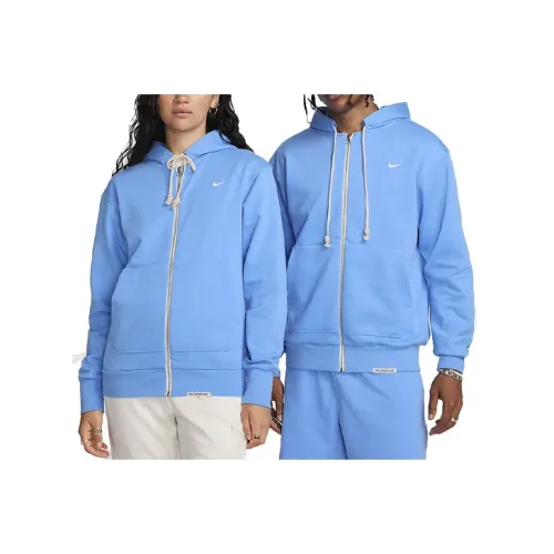 Nike Dri FIT Full Zip Баскетбольный худи Свитшот Унисекс Небесно-голубой
