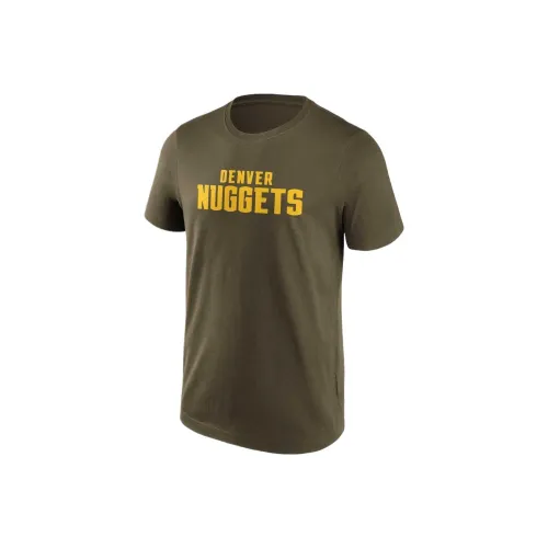 NBA Nuggets Denver Nuggets Мода Цвет Wordmark T-Shirt Мужской Коричневый