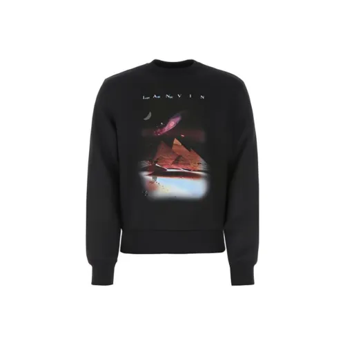 Lanvin Черные Мужские Свитшоты
