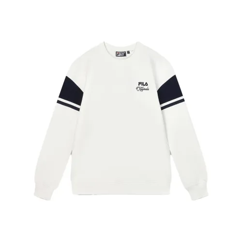 FILA Фарфоровый Белый Мужские Свитшоты