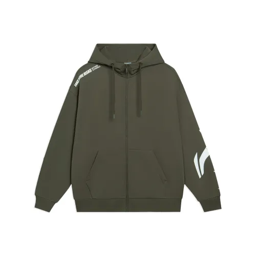 LINING Sports Life Collection Толстовка Унисекс Темно-оливковый зеленый