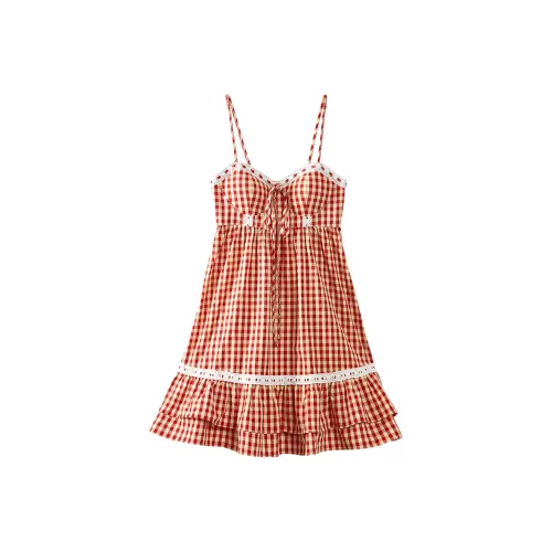 Lace Chili Ночная сорочка Женская Оранжевая Красная