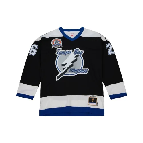 MITCHELL NESS Line Martin St. Louis Tampa Bay Lightning Dark 2003 Jersey Sweatshirt Men's Blue
