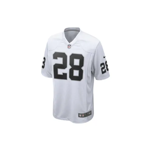 nike NFL Oakland Raiders Football Гостевая Игра Джерси T Рубашка Мужская Белая