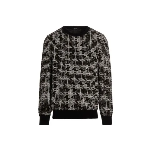 BALMAIN Черные Мужские Свитшоты