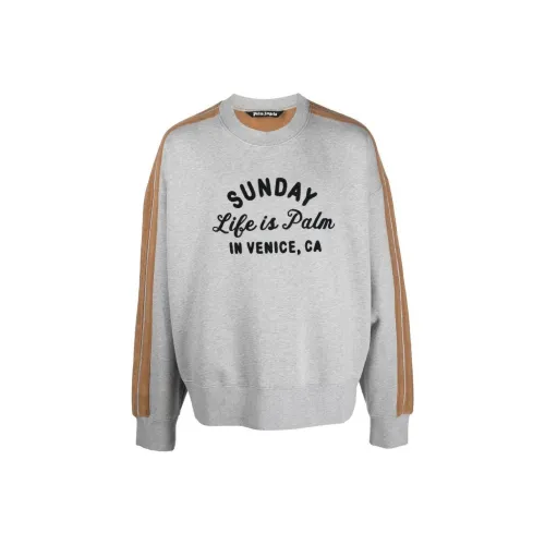 PALM ANGELS Серый Мужской Свитшот