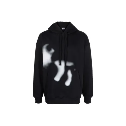 DIESEL Мужские черные свитшоты