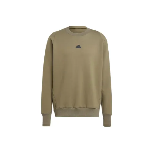 Adidas Свитшот Мужской Оливково-зеленый