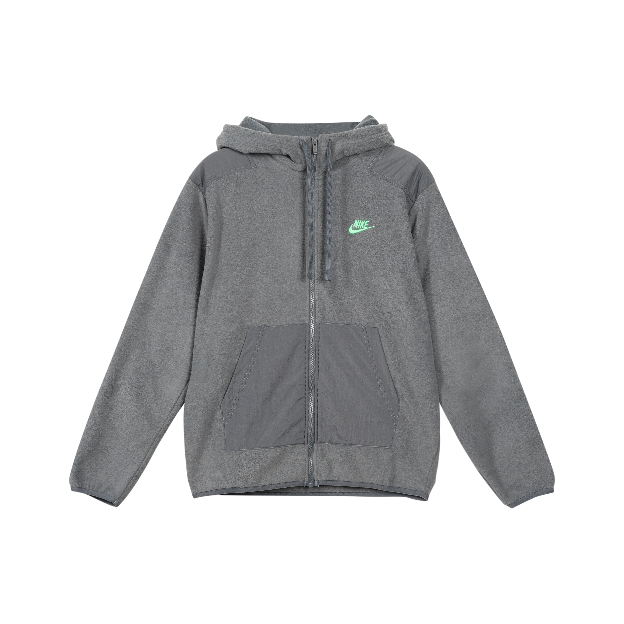 nikelab fleece hoodie olive grey
