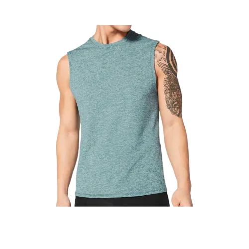 lululemon Drysense Сетка T Рубашка Мужская Синяя Зеленая