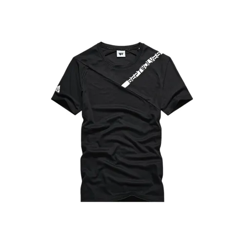 SEPTWOLVES Черные Мужские T-Рубашки