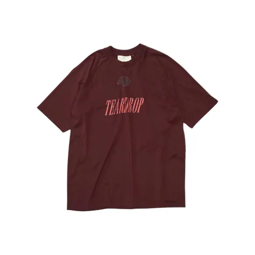 Song for the Mute FW24 T Рубашка Мужская Бордово-Красная