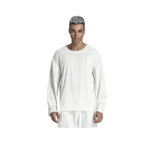 NORVINCY Однотонный Универсальный Без Капюшона Повседневный Свитшот Унисекс