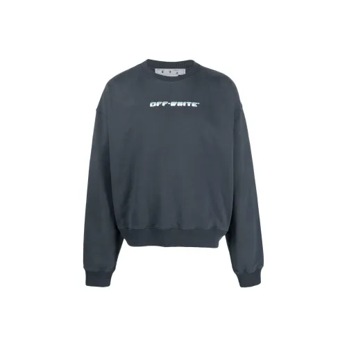 Off Белый Темно-Синий Мужские Толстовки