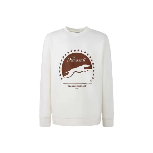 TRUSSARDI Белый Мужской Свитшот