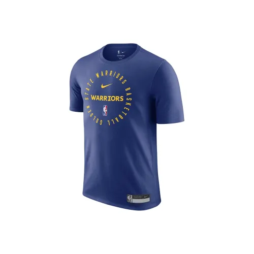 Nike Golden State Warriors DRI Форма NBA FW24 T Рубашка Мужская Темно-синяя