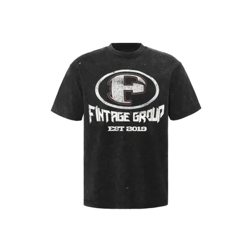 FAKE VINTAGE T-Shirt Мужской Черный